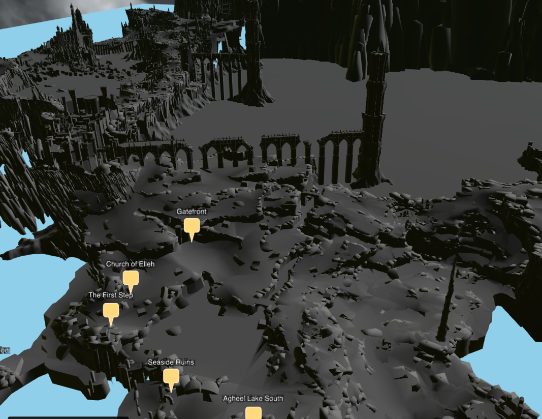 Screenshot of Elden Ring 3D Map